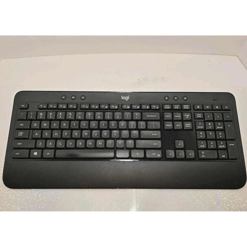 ⌨️✨ Logitech K540 Wireless Keyboard Full-Size w/ Palm Rest EUC Tested‎